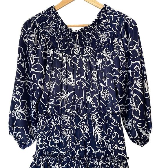 MISA LOS ANGELES Darla Off the Shoulder Floral Ruffle Mini Dress, Size Medium - Picture 8 of 12